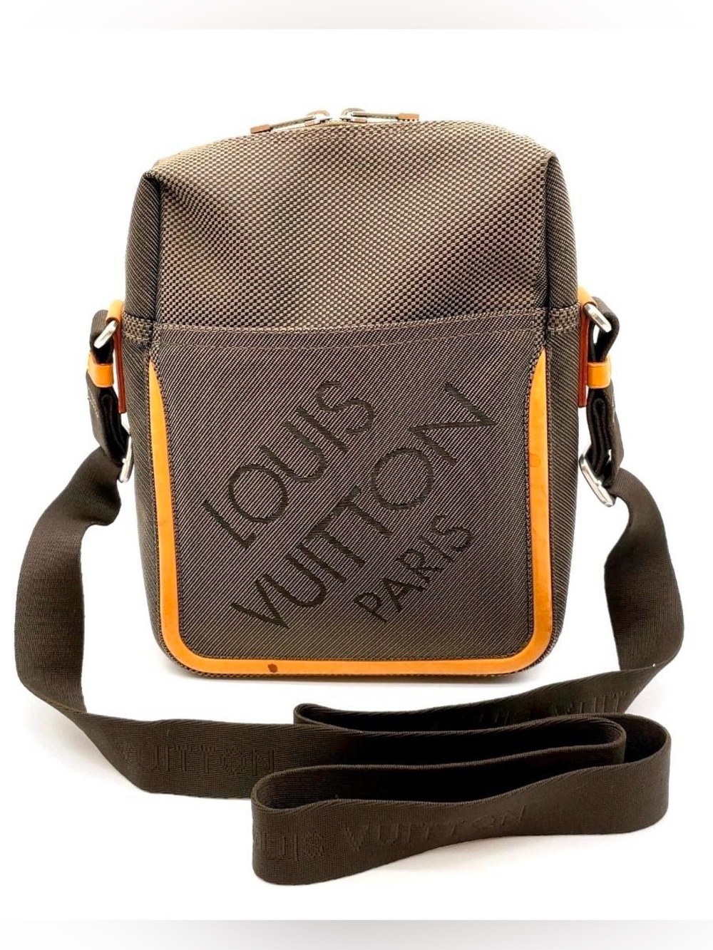Louis Vuitton Cup Messenger Bag Brown Canvas Crossbody LV Paris Cup Rare w/ COA - Picture 1 of 12